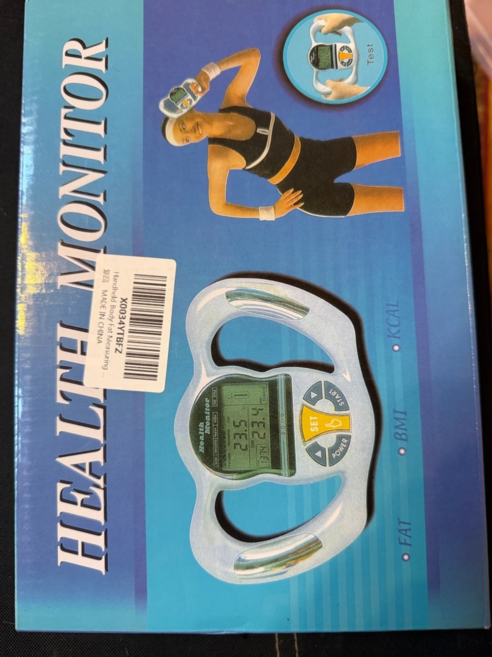Digital Body Fat & Health Monitor - Silver/Black/Green Display